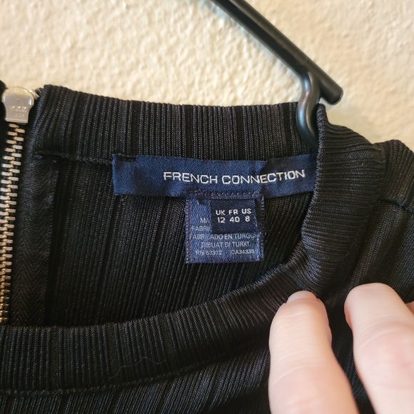 French Connection Black Long Sleeve Dress - Picture 3 of 6